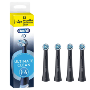 Oral-B iO Ultimate Clean x4 Dantų šepetėlio galvutės, Juoda