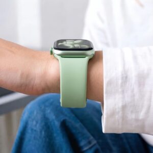 Tech-Protect SILIKONINIS DIRŽELIS WATCH 8 / 9 / 10 / 11 / 12 / SE (40 / 41 / 42 MM) PISTACIJŲ SPALVOS - Image 6