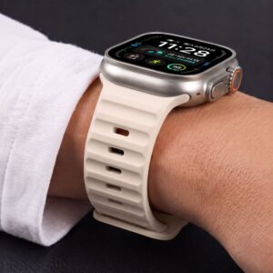 Tech-Protect SILICONE LINE WATCH 8 / 9 / 10 / 11 / 12 / SE / ULTRA (44 / 45 / 46 / 49 MM) STONE - Image 5
