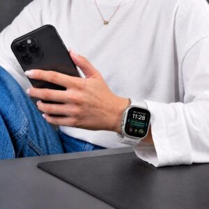 Tech-Protect SILICONE LINE WATCH 8 / 9 / 10 / 11 / 12 / SE / ULTRA (44 / 45 / 46 / 49 MM) LUNAR GREY - Image 5