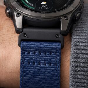 Tech-Protect NYLON CLASSIC GARMIN FENIX 5X / 5X PLUS / 6X / 6X PRO / 7X / 8 / 8 PRO / 9 / 9 PRO (51 MM) MIDNIGHT NAVY - Image 6