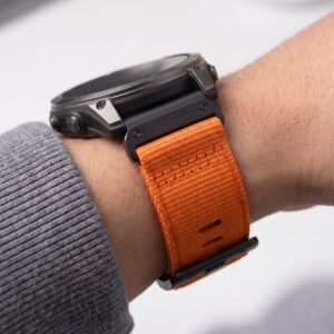 Tech-Protect NYLON CLASSIC GARMIN FENIX 5X / 5X PLUS / 6X / 6X PRO / 7X / 8 / 8 PRO / 9 / 9 PRO (51 MM) SIGNAL ORANGE - Image 6