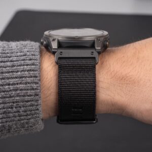 Tech-Protect NYLON CLASSIC GARMIN FENIX 5X / 5X PLUS / 6X / 6X PRO / 7X / 8 / 8 PRO / 9 / 9 PRO (47 MM) JUODAS - Image 6