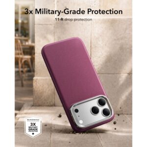 ESR ODINIS DĖKLAS SU STOVU IR MAGSAFE iPhone 17 PRO / 18 PRO, TAMSIAI VYŠNINĖ - Image 6