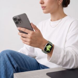 Tech-Protect NYLONMAG Watch 8 / 9 / 10 / 11 / 12 / SE (40 / 41 / 42 MM) PISTACHIO - Image 6