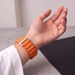 Tech-Protect NYLON PRO Watch 8 / 9 / 10 / 11 / 12 / SE / ULTRA (44 / 45 / 46 / 49 MM) ORANŽINIS - Image 6