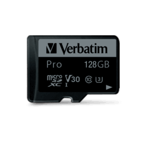 Verbatim 47044 Pro U3 Micro SDXC Atminties kortelė 128GB + microSD į SD Adapteris - Image 2