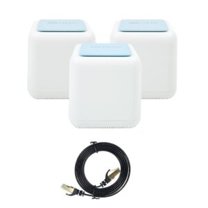 PNI GB1200 Gigabit Wi-Fi Mesh sistemos komplektas ir 1 vnt. S/STP CAT7 plokščias tinklo kabelis PNI U7015B 1.5m - Image 8