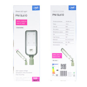 PNI SL610 100W gatvių apšvietimo šviestuvas, 12000lm, 6500K, 230V - Image 8