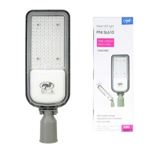 PNI SL610 100W gatvių apšvietimo šviestuvas, 12000lm, 6500K, 230V - Image 9