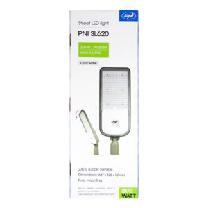 PNI SL620 200W gatvių apšvietimo šviestuvas, 24000lm, 6500K, 230V - Image 8