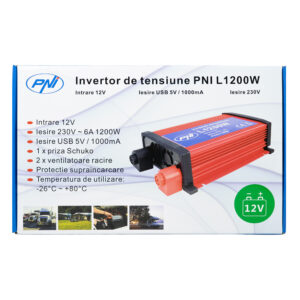 PNI įtampos keitiklis L1200W maitinimo šaltinis 12V 230V išvestis - Image 6