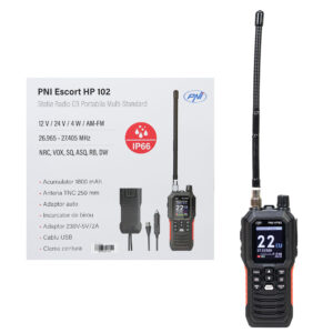 Nešiojama CB radijo stotelė PNI Escort HP 102 multi standard, 4W, 12V, AM-FM, NRC, Dual Watch, Roger Beep, reguliuojamas ASQ SQ, VOX - Image 17