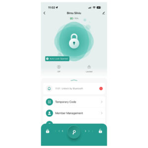 Išmanioji spyna Yala PNI SafeHome PTY800 su pirštų atspaudų skaitytuvu, kodu, „Tuya Smart“ programėle, „Bluetooth“ - Image 12