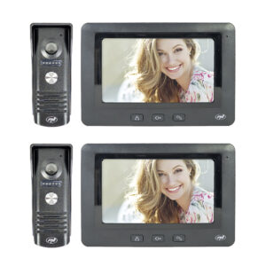 Pakuotė 2 vienetai PNI DF930 vaizdo telefonspynė 7 colių LCD ekranas, 800x480, elektromagnetinės Yala išvestis, juoda