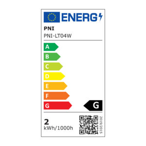 PNI LT04W stalinė lempa su LED 2.5W, baterija 1200 mAh, įkrovimas per USB-C, 150 liumenų, šilta balta šviesa 3000K, spalva balta - Image 13