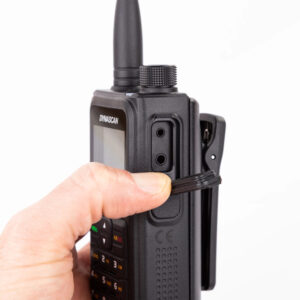 Dynascan UV-202 dviejų dažnių VHF/UHF radijo stotelė, 5W, 200 kanalų, VOX, triukšmo slopinimas, FM radijo priėmimas ir AM aviacijos dažnių juosta, IP67 - Image 8