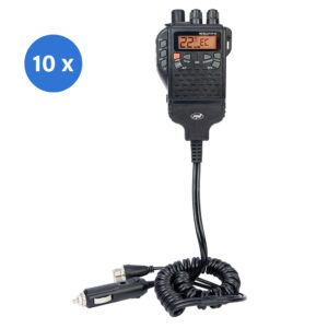 Dėžutė su 10 vienetų nešiojamų CB radijo stotelių PNI Escort HP 62, daugiastandartė, 4W, 12V, AM-FM, 5 lygių reguliuojamas ASQ, 9 lygių RF Gain, Dual Watch, Scan, Lock - Image 16