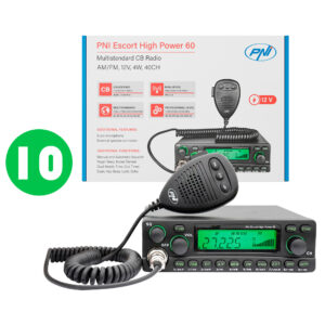 Dėžė su 10 vnt. CB radijo stotelių PNI Escort High Power 60 multistandard, FM/AM, ASQ, RF Gain, 12V - Image 10