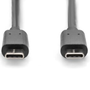 Digitus AK-300138-030-S USB-C Kabelis, USB-C 2.0 Male į USB-C 2.0 Male, 3 m, Juoda - Image 2