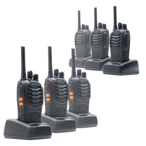 Rinkinys su 8 vienetais, 6 nešiojamos radijo stotelės PNI PMR R40 PRO, komplekte yra baterijos, įkrovikliai ir ausinės - Image 3