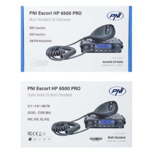 10 vienetų dėžutė CB PNI Escort radijo stotelei HP 6500 PRO, daugiastandartė, VOX, NRC, 4W, AM-FM, 12V, SQ, ASQ, pridedamas cigarečių degiklio kištukas - Image 8