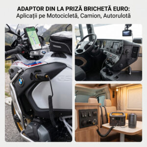 DIN adapteris į EURO cigarečių degiklio lizdą PNI Lighter 02, 12V/24V, maks. 16A - Image 8