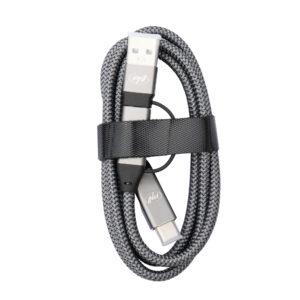 PNI CD600 USB Type-C į Type-C 60W duomenų perdavimo ir įkrovimo laidas + USB Type-C į USB-A adapteris, 1m ilgio - Image 4