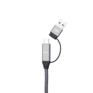 PNI CD600 USB Type-C į Type-C 60W duomenų perdavimo ir įkrovimo laidas + USB Type-C į USB-A adapteris, 1m ilgio - Image 5