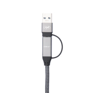 PNI CD600 USB Type-C į Type-C 60W duomenų perdavimo ir įkrovimo laidas + USB Type-C į USB-A adapteris, 1m ilgio - Image 6