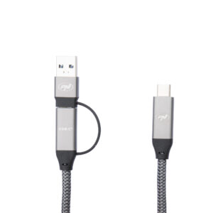 PNI CD600 USB Type-C į Type-C 60W duomenų perdavimo ir įkrovimo laidas + USB Type-C į USB-A adapteris, 1m ilgio - Image 7