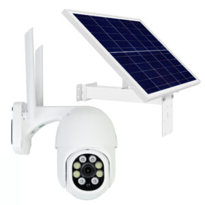 PNI IP840 PTZ belaidė vaizdo stebėjimo kamerų sistema, 8MP 4K su fotovoltine saulės baterija, 60W galia su 20A akumuliatoriumi, 12V išvestis