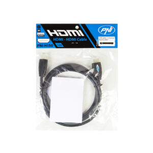 HDMI PNI H150 didelės spartos 1.4V laidas, kištukas-kištukas, Ethernet, paauksuotas, 1,5 m - Image 2