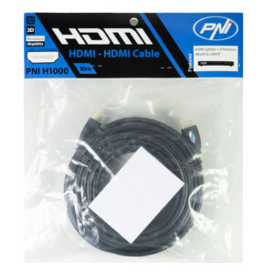 PNI H1000 didelės spartos 1.4V HDMI laidas, kištukinis, Ethernet, paauksuotas, 10m - Image 2