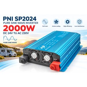 Įtampos keitiklis PNI SP2024 24V maitinimo šaltinis 230V išėjimas 2000W gryna sinusinė banga - Image 13