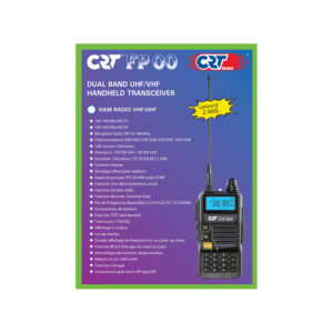 Bax 10bc nešiojama VHF/UHF radijo stotelė CRT FP00 dviejų dažnių 144-146 ir 430-440 MHz juoda, VOX, 128 kanalai, nuskaitymas (Scan), programuojama, žibintuvėlis, FM radijas 76-108 MHz, TOT, retransliatorius - Image 4