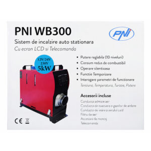 Stacionari automobilinė šildymo sistema PNI WB300 dyzelinė 5kW, 12V, 24V, 230V, 10 galios lygių - Image 10