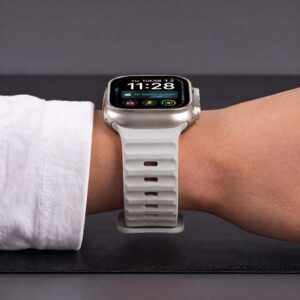 Tech-Protect SILICONE LINE WATCH 8 / 9 / 10 / 11 / 12 / SE / ULTRA (44 / 45 / 46 / 49 MM) LUNAR GREY - Image 6