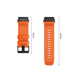 Tech-Protect NYLON CLASSIC GARMIN FENIX 5X / 5X PLUS / 6X / 6X PRO / 7X / 8 / 8 PRO / 9 / 9 PRO (47 MM) SIGNAL ORANGE - Image 7