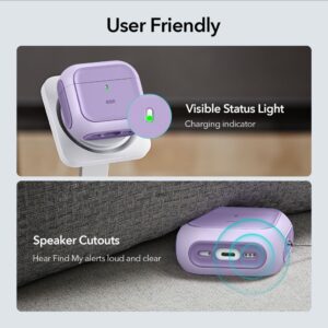 ESR ORBIT HALOLOCK MAGSAFE DĖKLAS AIRPODS 4 / 5 VIOLETINIS - Image 7