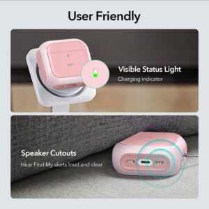 ESR ORBIT HALOLOCK MAGSAFE DĖKLAS AIRPODS 4 / 5 ROŽINIS - Image 7