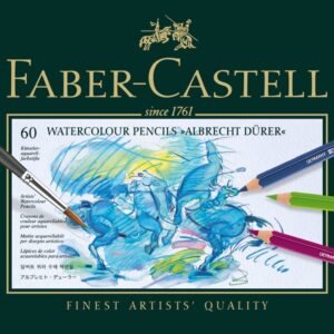 Spalvoti akvareliniai pieštukai Faber-Castell Albrecht Dürer , 60 spalvų - Image 2