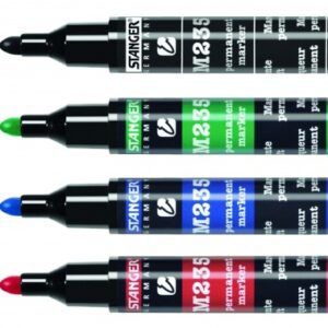Stanger Permanentiniai žymekliai M235, 1-3 mm, 4 spalvų rinkinys 712012