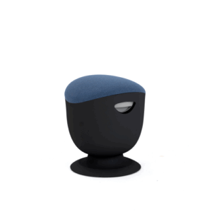 Up Up Seul ergonominė balansinė kėdė Juoda, D47 Mėlynas audinys