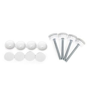 Balti plieniniai apsauginiai varteliai laiptams ir durims 75-83 cm ECOTOYS - Image 8