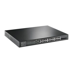 TP-Link JetStream TL-SG3428XMP tinklo komutatorius Valdomas L2+ Gigabit Ethernet (10/100/1000) Maitinimas per Eternetą (PoE) 1U Juoda - Image 2