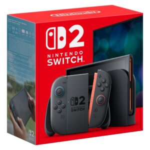 Nintendo Switch 2 nešiojamoji žaidimų konsolė 20,1 cm (7.9") 256 GB Lietimui jautrus ekranas „Wi-Fi“ Juoda