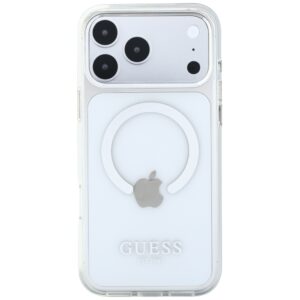 Guess Metal Outline MagSafe dėklas, skirtas iPhone 18 Pro Max / 17 Pro Max, sidabrinis - Image 3