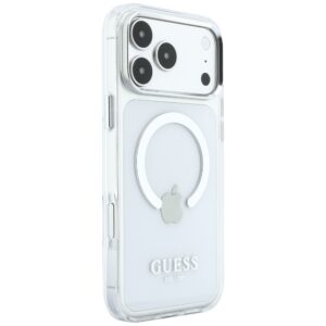 Guess Metal Outline MagSafe dėklas, skirtas iPhone 18 Pro Max / 17 Pro Max, sidabrinis - Image 4