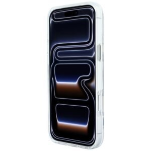 Guess Metal Outline MagSafe dėklas, skirtas iPhone 18 Pro Max / 17 Pro Max, sidabrinis - Image 5